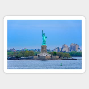 Early Morning Statue of Liberty View Sticker